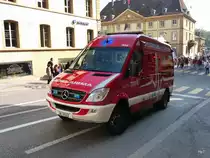 Feuerwehr Neuchatel - Rettungswagen Mercedes NE 3914 in Neuchatel am 24.09.2011