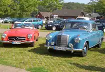 Mercedes 190 SL und 220SE am 25.09.2011 in Grefrath