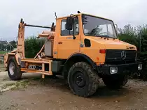 MB-UNIMOG U 1200 T; ist zum Transport von Starkstromkabelrollen ausger�stet;110920
