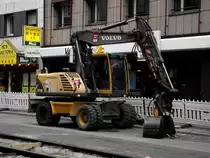 Ein Volvo Bagger in Frankfurt am Main am 11.09.11