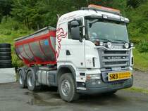 Scania R 500 wartet auf den n�chsten Auftrag, Norwegen Juli 2011