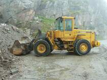 Volvo L 90 D steht auf einer Strassenbaustelle in S�dnorwegen, Juli 2011