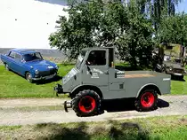 UIMOG in gepflegtem Zustand trifft bei einer Oldtimerveranstaltung Nahe Reichersberg ein;110814
