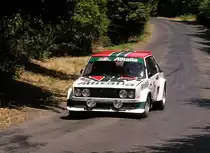 Fiat 131 mit originalem  Alitalia  Design. Fotografiert auf dem Historic Europameisterschaft (16.07.2011).