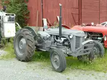 Ferguson steht mit gesenktem Blick in S�dnorwegen, Juli 2011