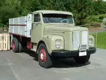 Scania Vabis steht auf einem Parkplatz in S�dnorwegen, Juli 2011