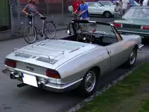 Heckansicht eines Fiat 850 Sport Spider. 1968 - 1972. Oldtimertreffen Kokerei Zollverein am 02.10.2011.