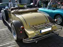 Heckansicht eines 1931´er Chrysler eight Sport Roadster. Oldtimertreffen Kokerei Zollverein am 02.10.2011.