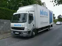 Dieser DAF LF stand,am 10.August 2011,im Stadtgebiet von Bergen/R�gen.