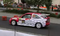 Ford Escort Cossworth mit seinem riesigen R�ckspoiler! Foto: Intercontinental Rallye Championship am 09.09.2011.