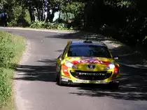 Peugeot 207 aus Belgien (Intercontinental Rallye Championship 10.09.2011).