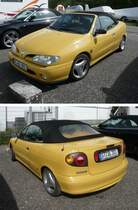 lteres Renault Megane Cabrio am Flughafen Krefeld Egelsberg (10.9.11)