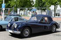 Aufgenommen: Jaguar XK 140, Gersthofen, Stadtfest Kulturina, 06.08.2011