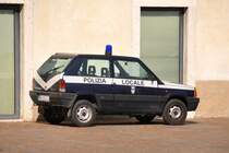 mehr gibt's hier nicht für die Ortspolizei (Riva del Garda/Italien, 29.09.2011)