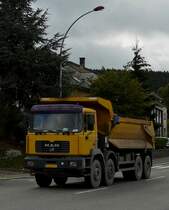 MAN Kipper aufgenommen am 10.10.2011 in Wiltz.