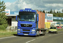 MAN mit Containersattel auf der Hunsrckhhenstrae - 05.09.2011