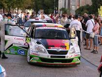 Skoda Fabia, aufgenommen auf dem Finish-Zeremonie des IRC am 11.09.2011.