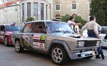 Lada VTFS auf dem Finish-Zeremonie. Rallye am 11.09.2011.