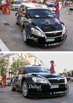 Skoda Fabia aus Dubai (Fazza Team), aufgenommen auf dem Finish-Zeremonie des IRC am 11.09.2011.