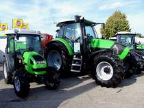 DEUTZ-FAHR: Agrokid-230 und Agrotron-620 possierten auf der Rieder Landwirtschaftsmesse;110912