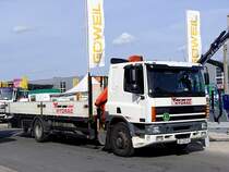 DAF 75CF-290 beim Abtransport von Messegut in Ried;110912