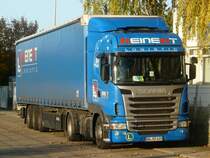 Scania R420  Reinert Logistic  abgestellt in Crailsheim, 16.10.2011