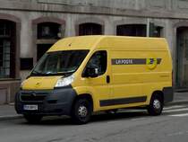 Der Paketzustelldienst von der Post ist in Strasbourg unter anderem mit diesem Citron Jumper unterwgs. 31.10.2011