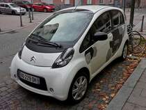 Citron C-Zero Elekroauto gesehen in Strasbourg am 29.10.2011.