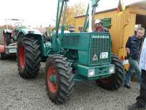 Hanomag Brillant 600 konnte auf dem Freigelnde bei der Bulldog-Messe in Alsfeld bewundert werden, Oktober 2011