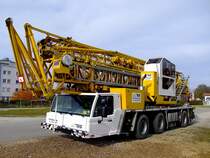 FAUN mit Kranaufbau, ist fr den nchsten Einsatz abrufbereit;111103