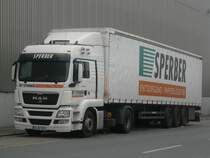 MAN TGS 18.440  Sperber  abgestellt im Nrnberger Hafengebiet, 01.11.2011