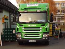 Das Bier ist da! Zumindest am 09.11.2011 ließ die Firma Heiloo Chemnitz nicht verdursten und schickte den Scania P 320 mit einem Getränkeaufbau von Dinkel auf Tour.