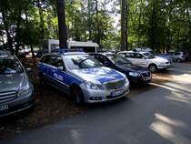 Mercedes Benz C-Klasse in Hockenheim als Streifenwagen am 23.10.11