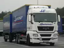 MAN TGX 26.440 H�ngerzug  Hammer  auf der Rastanlage  Kammersteiner Land  an der A6, 11.11.2011