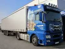 MAN TGX 18.480 Sattelzug der BDT Logistik im Oktober 2011 im Berliner Westhafen