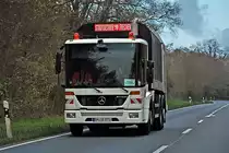 MB Econic M�llfahrzeug  Stadtbetrieb Frechen  bei Miel - 17.11.2011