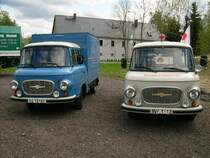 Barkas B1000 der blauen Post und als Krankentransport beim Oldtimertreffen in Hartmannsdorf