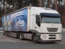 Iveco Stralis 450 auf dem Rasthof Nrnberg/Feucht an der A9, 31.01.2012