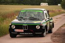 BMW 1502 whrend der Grabfeldrally WP 4 2011. Fahrer: M. Pfaffenberger, Beifahrer: M. Khler.