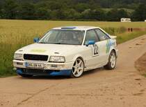 Audi 80 Coupe bei der Grabfeldrally WP4 2011. Fahrer: K. U. Weidl, Beifahrer: K. Eckert.