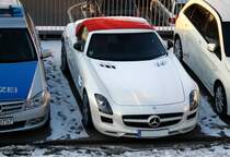 SLS AMG Roadster in Stuttgart am 4.2.2012