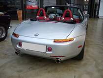 Heckansicht eines BMW Z8 (E52). 2000 - 2003. Classic Remise Dsseldorf am 05.02.2012.