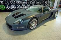 Sagittarius, nagelneuer Sportwagen auf Ford-Basis, gebaut in der Ortenau, V8 Heckmotor mit 5666ccm und 350PS, Vmax ber 300Km/h, 0-100Km/h in 3,6 sek., gesehen zur Automobil 2012 in Freiburg, Feb.2012