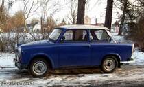 Trabant P601 Limousine, aufgenommen in Rostock am 2.2.2012
