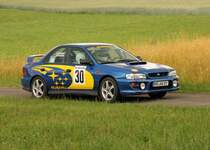 Subaru Impreza bei der FTE Rally Ebern 2011 WP4 Rallyteam Frnzke.