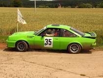 Ople Manta B auf der Grabfeldrally 2011 WP 1 Fahrer: Bemmann, Beifahrer: Lahme.