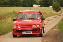 Ford Escort bei der Grabfeldrally 2011 WP 1.