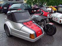 Yamaha-Beiwagengespann anl�sslich der Jumbo-Run2010;100529