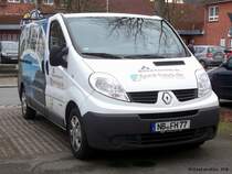 Renault der Trafic der ''Akost GmbH'', Rostock, 25.2.2012
