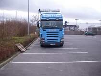 Ein Scania Kipper in Bergen am 21.12.2012